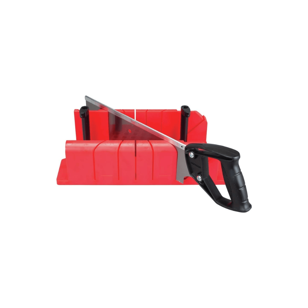 Miter box and backsaw