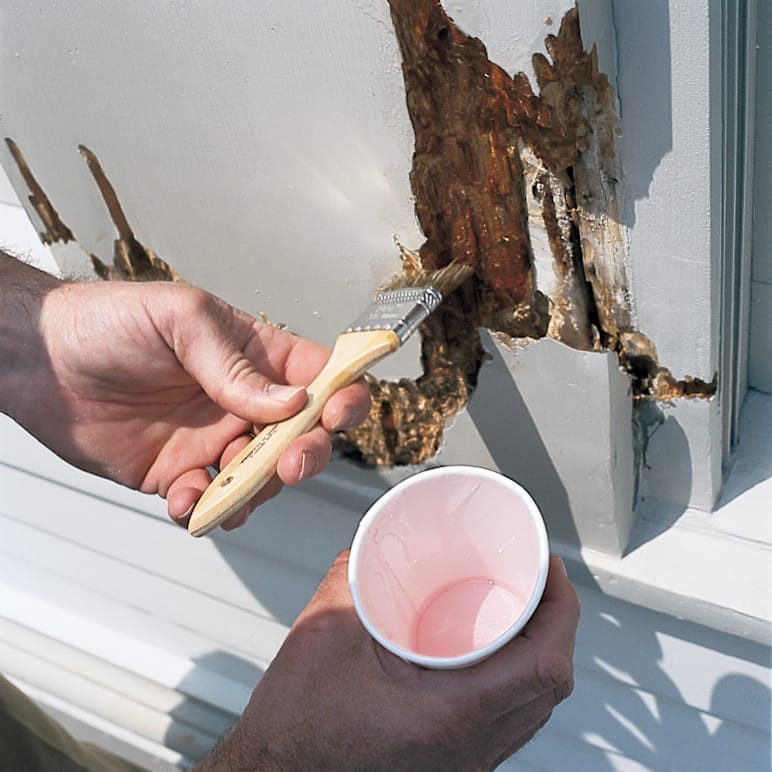 How to Use Two-Part Epoxy to Fill Rotted Trim