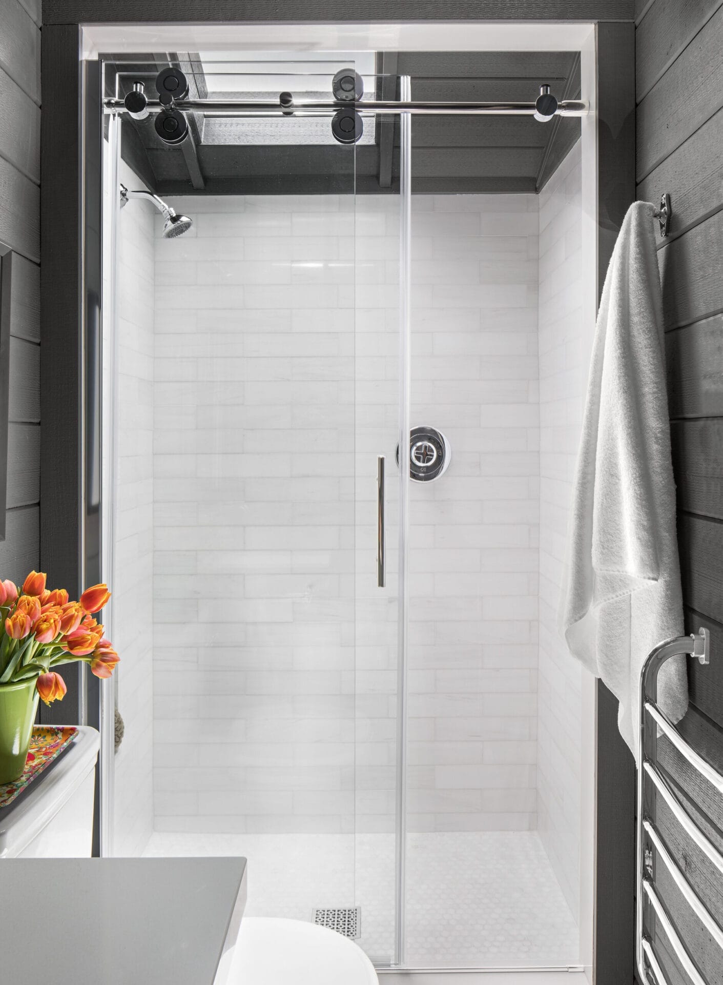 Space-Saving Shower Door