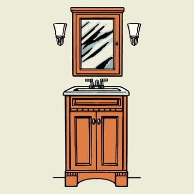 A properly lit vanity.