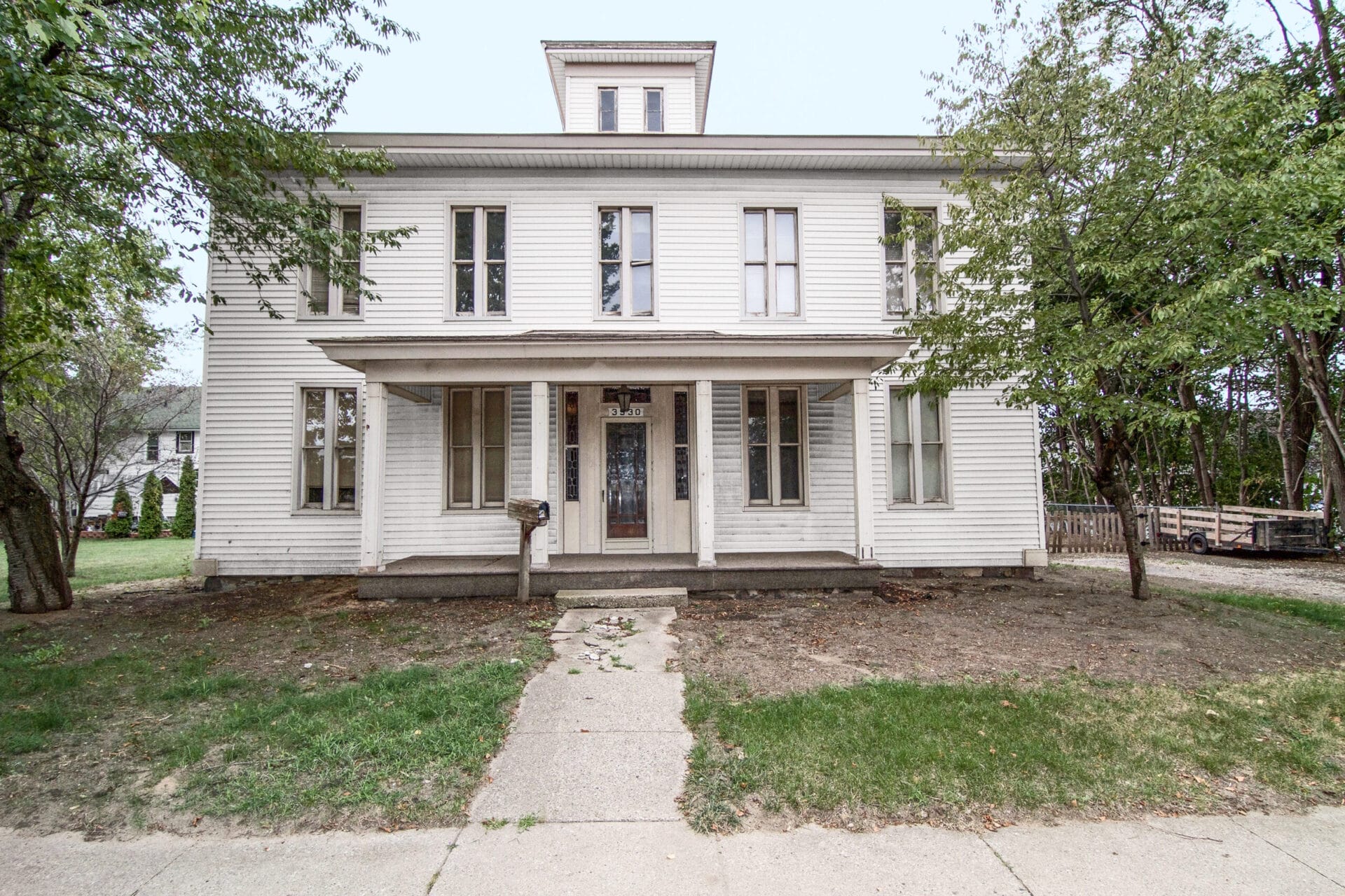 An exterior view of an Italianate house in Michigan.