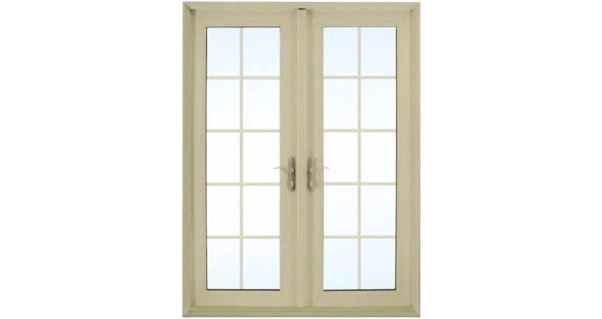 Vinyl exterior French doors.