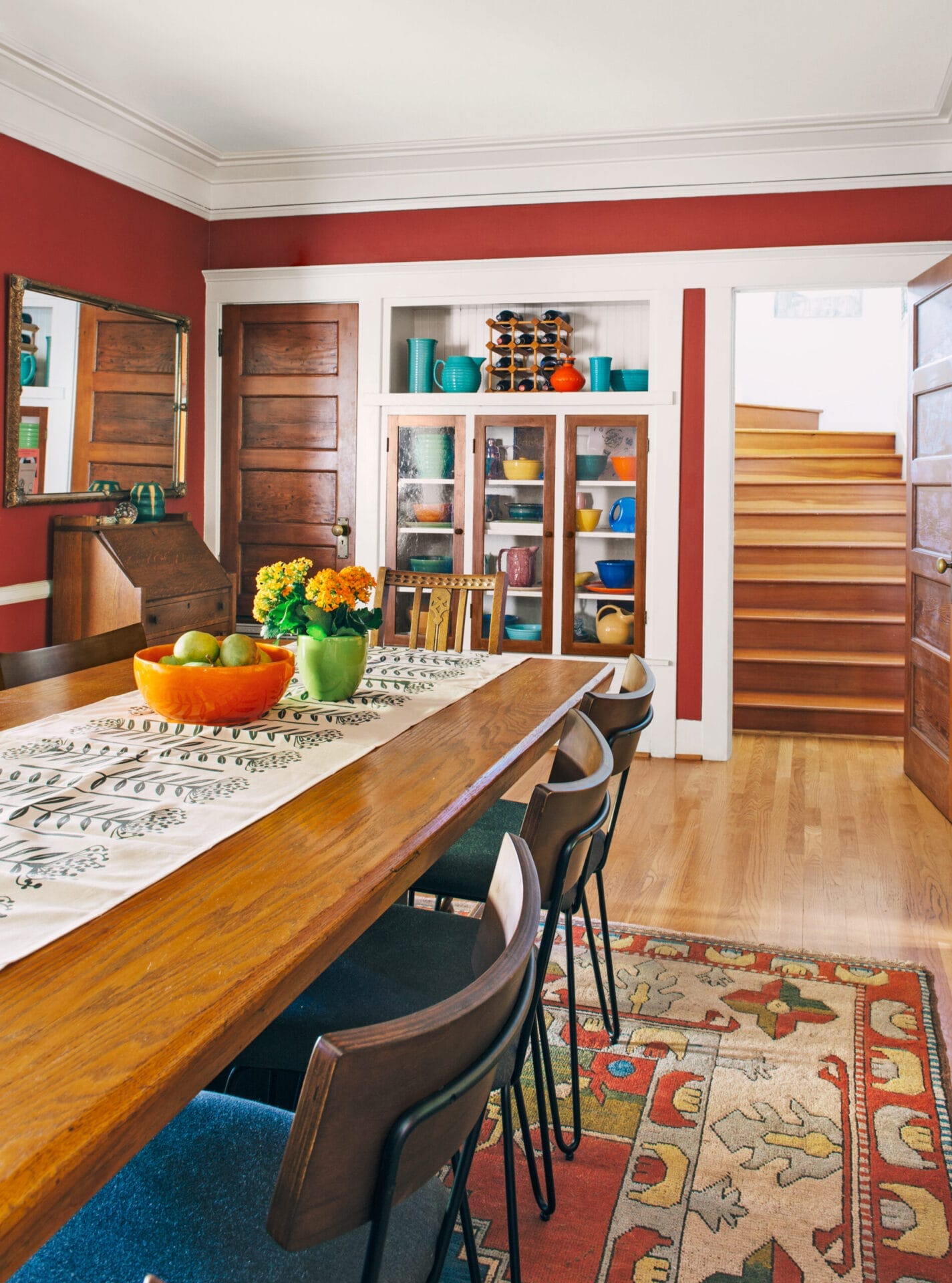 Original built-ins in the dining room.