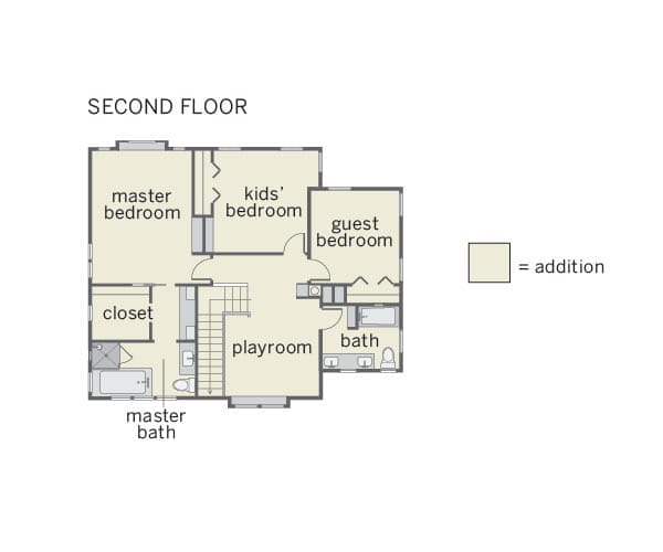 Second-floor plans.