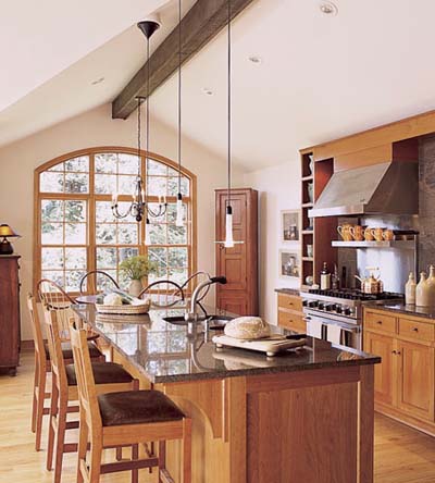 creating lighting zones in a kitchen