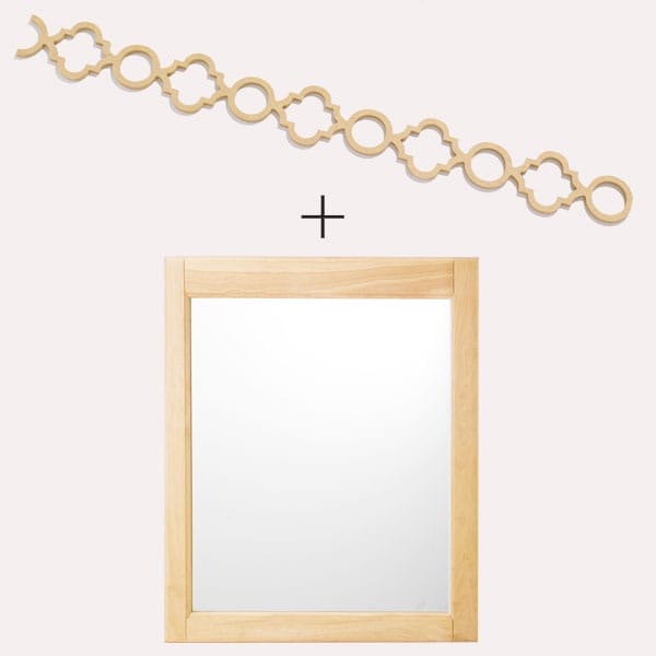 Illustration of a mirror, a plus sign, and an image of the overlay above.