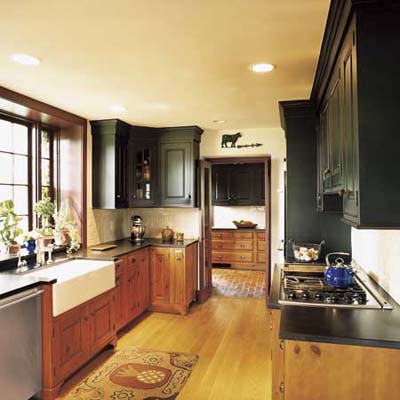 The renovated kitchen