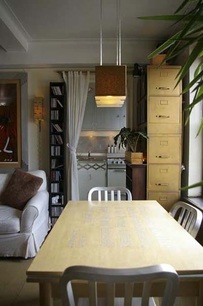 A view of the kitchen