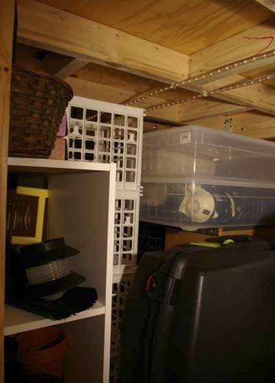 A crowded storage area
