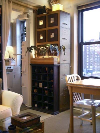 Filing cabinets used for storage