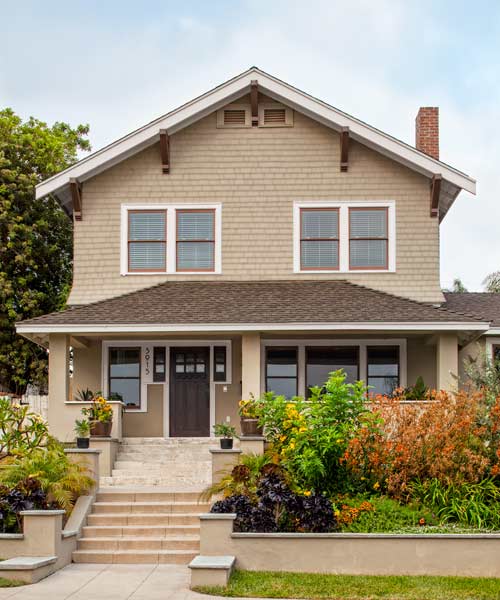 A large Craftsman house