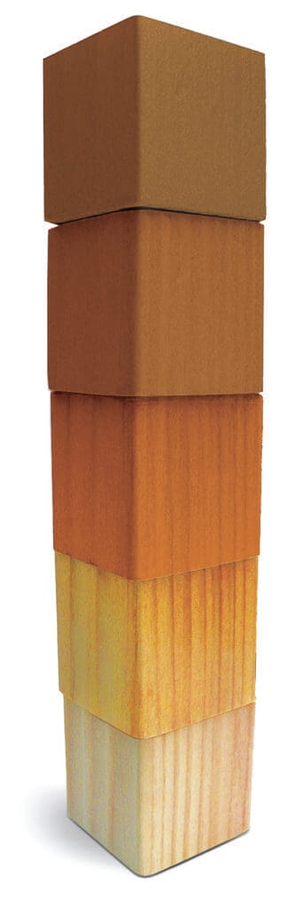 many different colors of wood stain