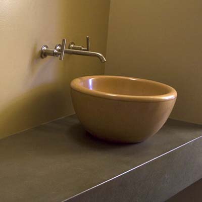 Image of a concrete bar sink