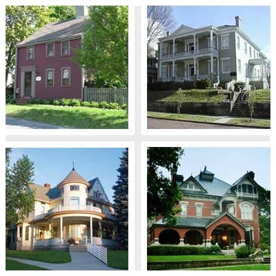 A collection of historic houses