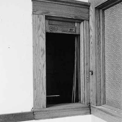 A dumbwaiter in a house