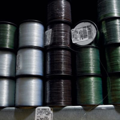 Spools of fishing line