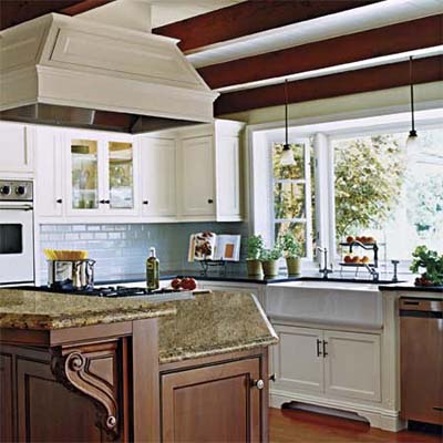 Remodeled kitchen.