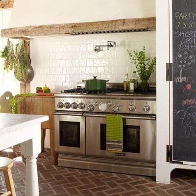A view of the kitchen oven and stove top