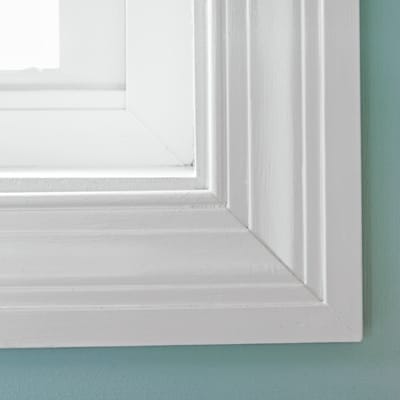 Close-up on window details.