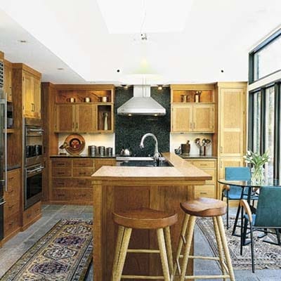 An updated kitchen