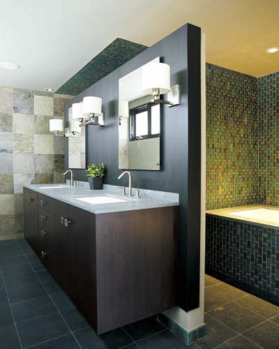 A modern bathroom