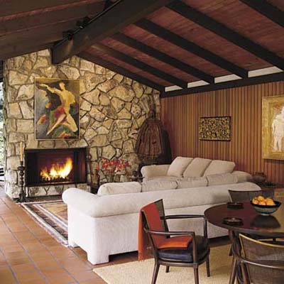 A well-decorated living room