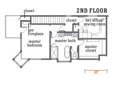 Second-floor plans