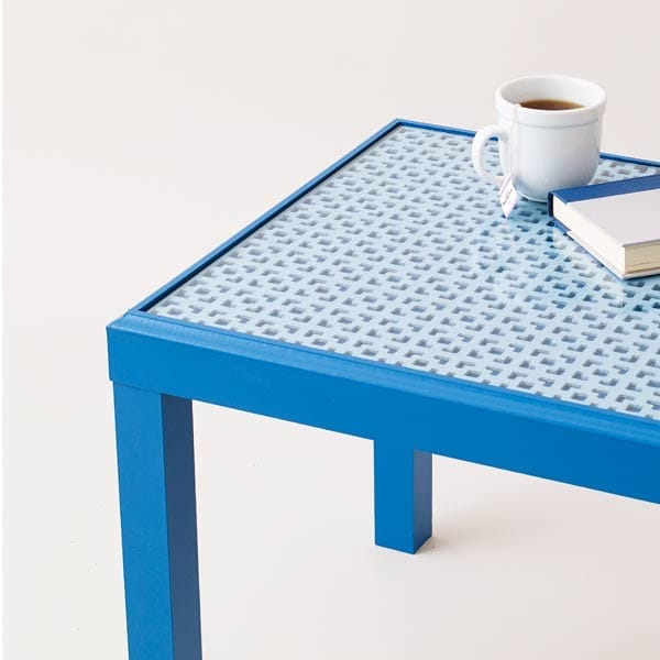 Image of completed table with overlay.