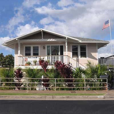 The Honolulu house after being remodeled