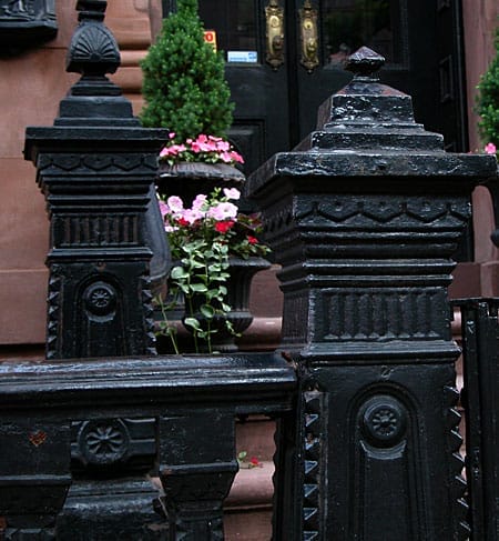 large cast iron newel posts