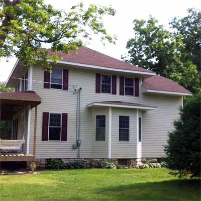 The 1906 Craftsman house after being restored