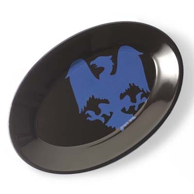 oval platter's eagle motif