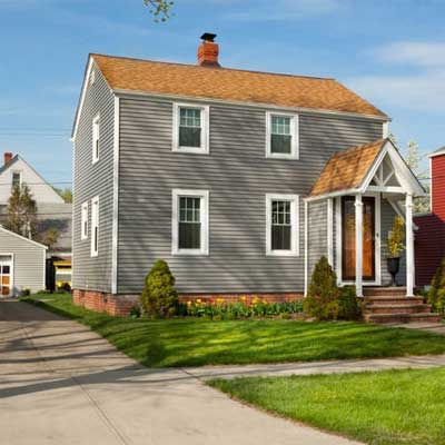 The 1940s colonial house after remodeling