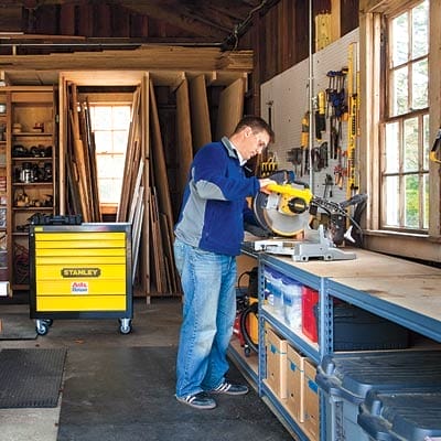 A man working in a workshop.