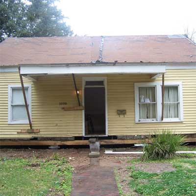 A dilapidated house in Orange, Texas