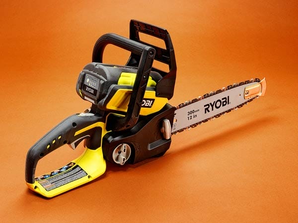 A Ryobi RY40510 Chain Saw.
