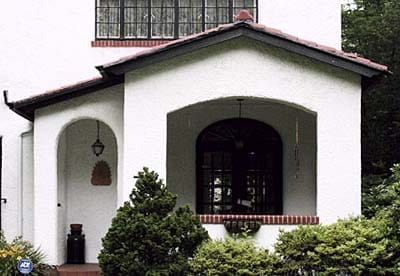 Image of a Spanish Colonial Revival Entryway