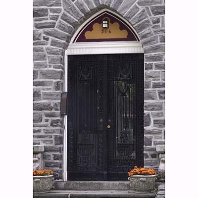 Image of an iron-clad entryway