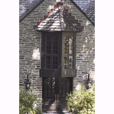 Image of an entryway with a bay window
