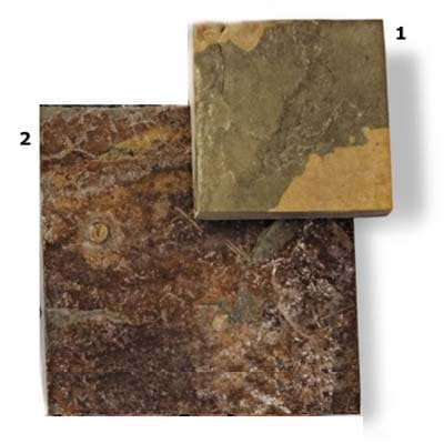 2 slate tiles to be used for a hearth.