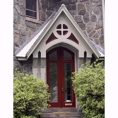 Image of a gothic gable entryway