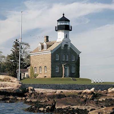The exterior of a lighthouse