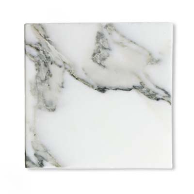 A marble tile to be used for a hearth.