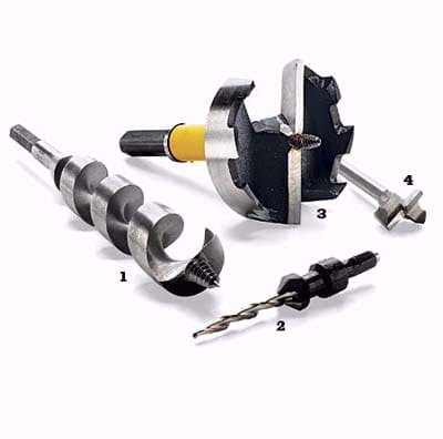A set of Special purpose drill bits.