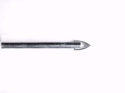 A spear point drill bit.