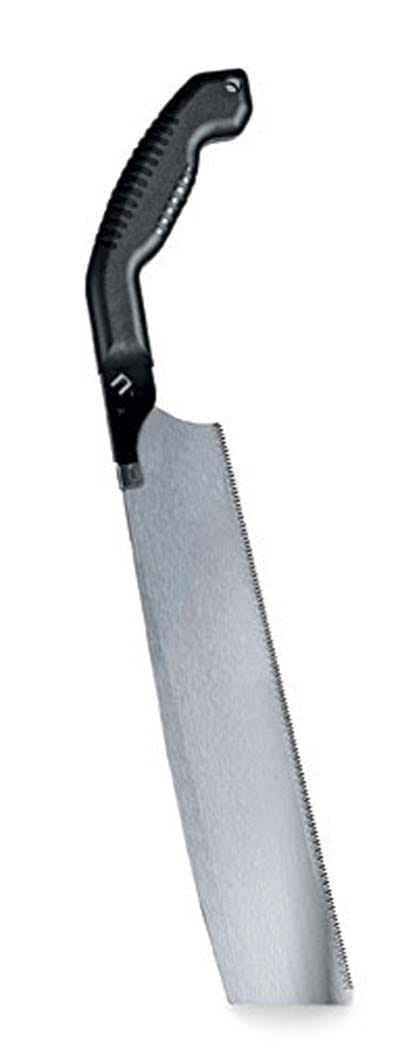 Image of a bent handle pull saw, a type of Japanese hand saw