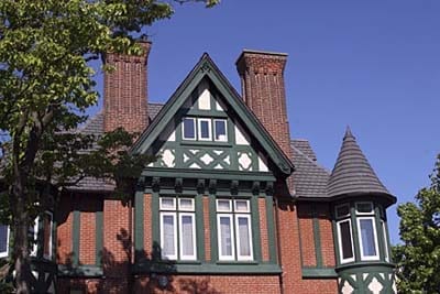 Home with turrets