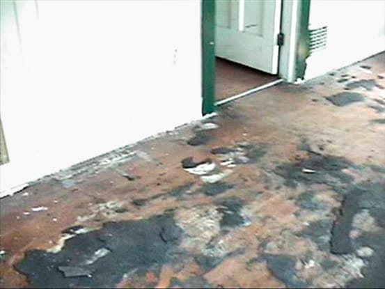 A photo of the house interior before renovations started