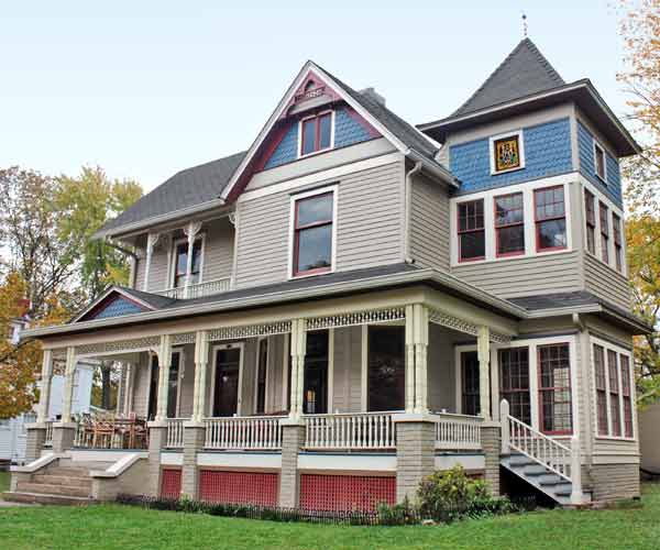 Queen Anne house after complete restoration.