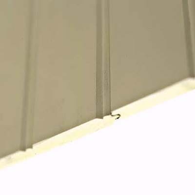 up close view of a pvc plastic material for wainscoting